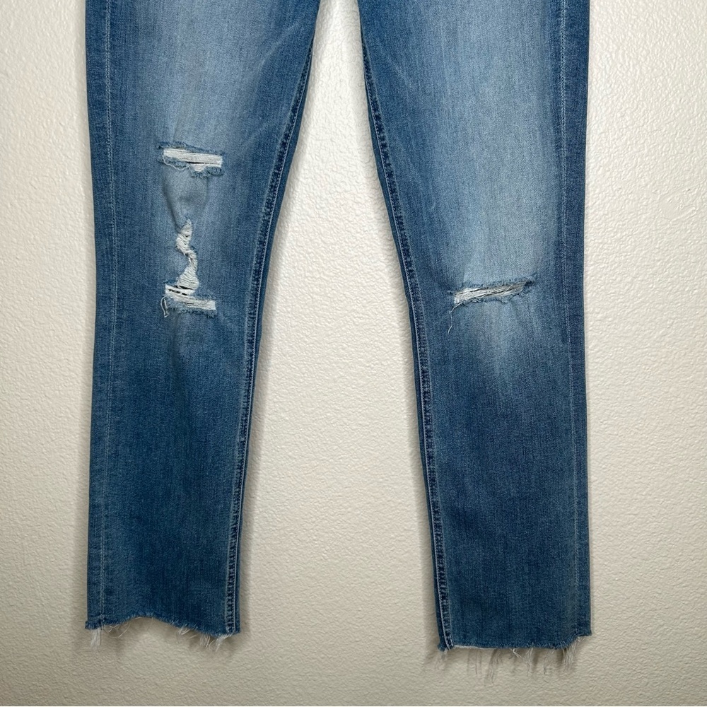 Mother Mid Rise Dazzler Ankle Fray jeans Weekend Kitten 30 - Picture 9 of 15